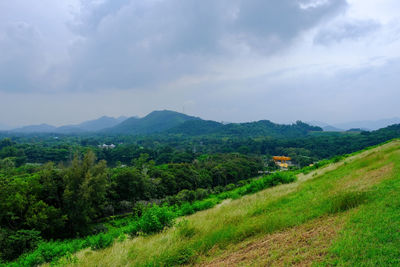 Scenic view of landscape against sky