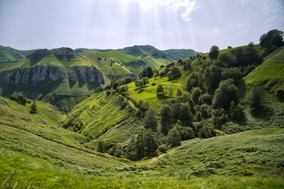 Panoramic view of landscape against sky