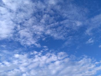 Low angle view of clouds in sky