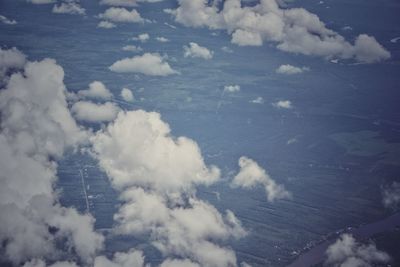 High angle view of landscape against sky