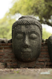 Close-up of buddha statue
