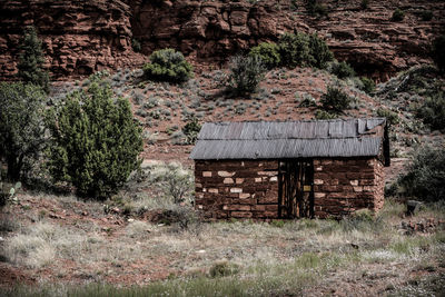 Built structure on landscape