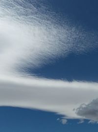 Low angle view of clouds in sky