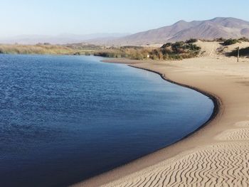 Scenic view of desert against sky