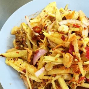 Close-up of food in plate