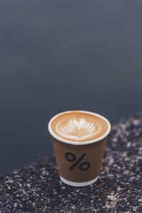 Close-up of coffee on table