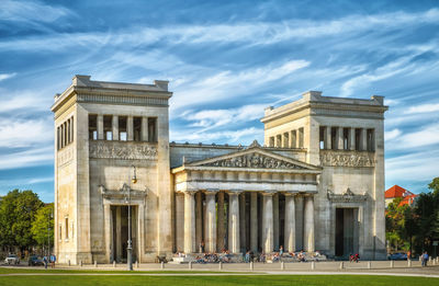 View of historical building against cloudy sky