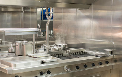 High angle view of food in kitchen at home