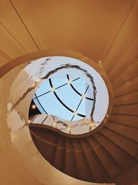 Directly below shot of skylight in building