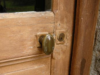 Close-up of old door