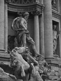 Low angle view of statue