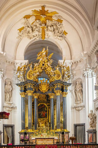 Interier with altar in fulda cathedral, germany