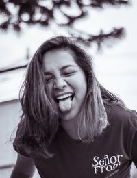Portrait of smiling young woman