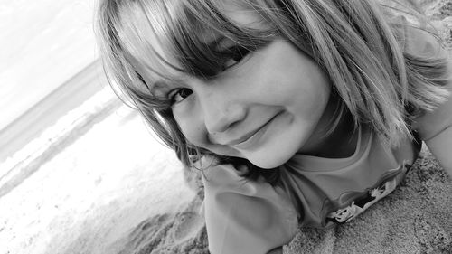 Close-up portrait of woman