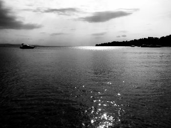 Scenic view of calm sea against sky