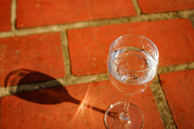 Close-up of wineglass