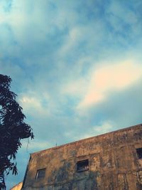 Low angle view of building against sky