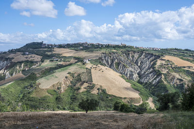 Panorama of atri with its beautiful badlands