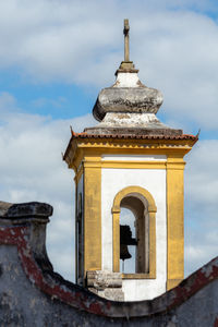 Low angle view of temple against sky