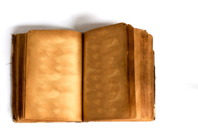 Close-up of open book