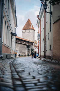 Street amidst buildings in city