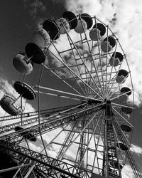 Low angle view of ferris wheel against sky