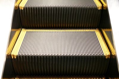 Close-up of yellow machine