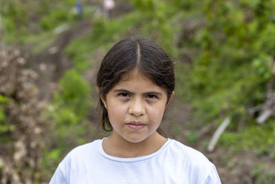 Close-up portrait of girl