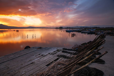 Giliacquas, sardinia, elmas lagoon. tadicional fishing village