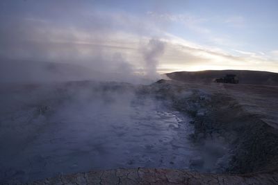 Scenic view of landscape against sky