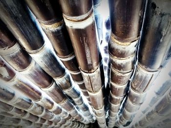 Full frame shot of pipes