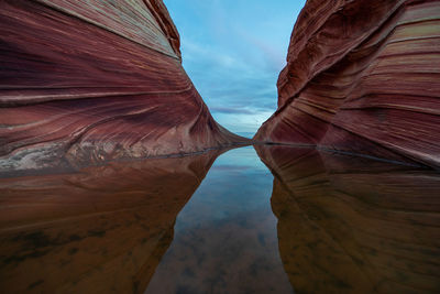 Rock formations against sky