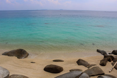 Scenic view of sea against sky