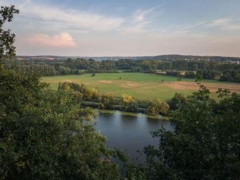 Scenic view of landscape against sky