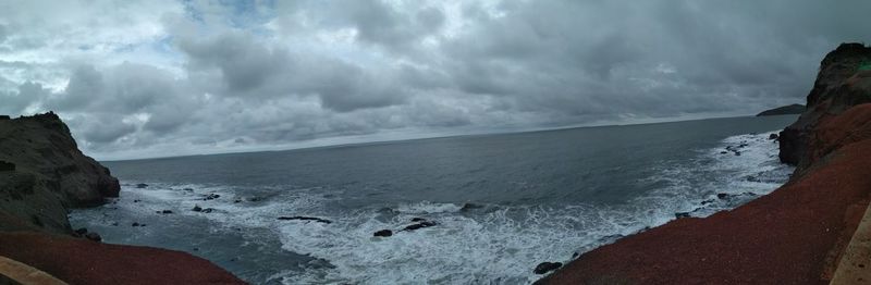 Panoramic view of sea against sky