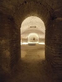 Archway of old building