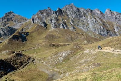 Scenic view of mountain against sky