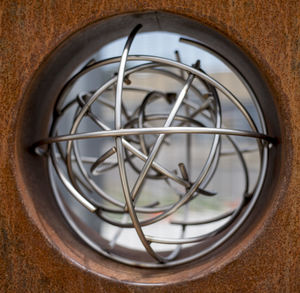 Close up of electric lamp