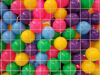 Full frame shot of multi colored balls