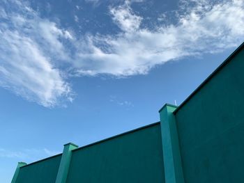 Low angle view of building against sky