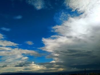 Low angle view of clouds in sky
