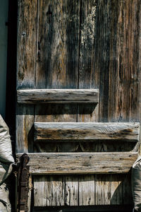 Full frame shot of wooden door