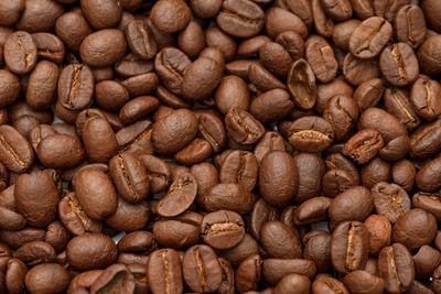 Full frame shot of coffee beans