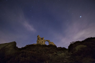 Low angle view of sky at night