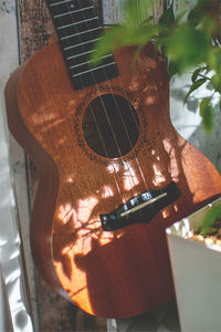 Close-up of guitar