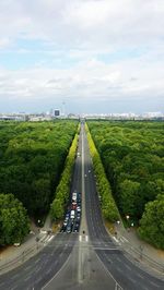 Road passing through landscape