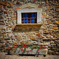 Building exterior with windows