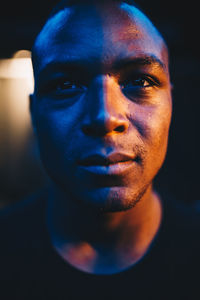 Close-up portrait of young man