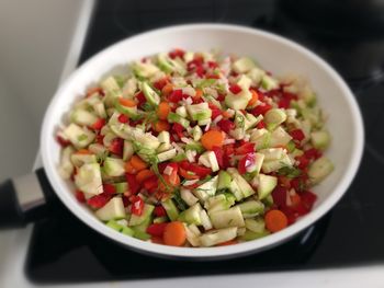 Close-up of salad in bowl