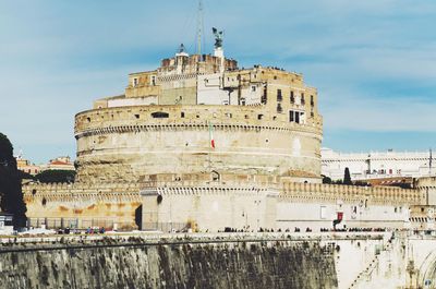 Low angle view of historical building